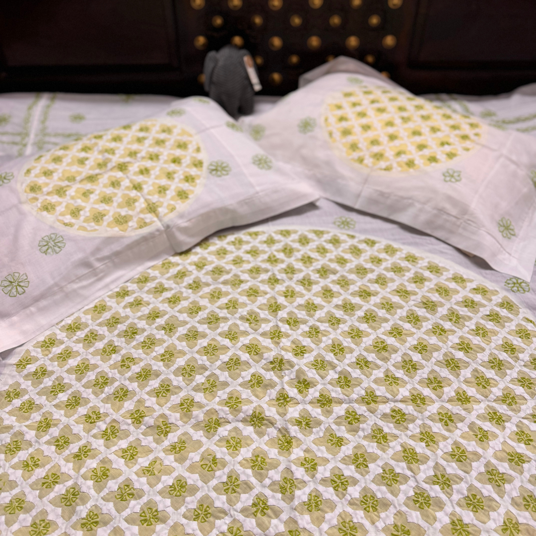 CHIKANKARI BEDSHEETS