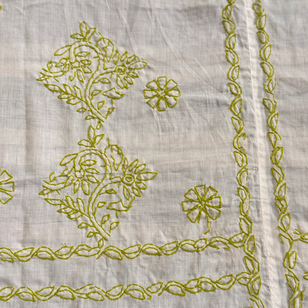 CHIKANKARI BEDSHEETS