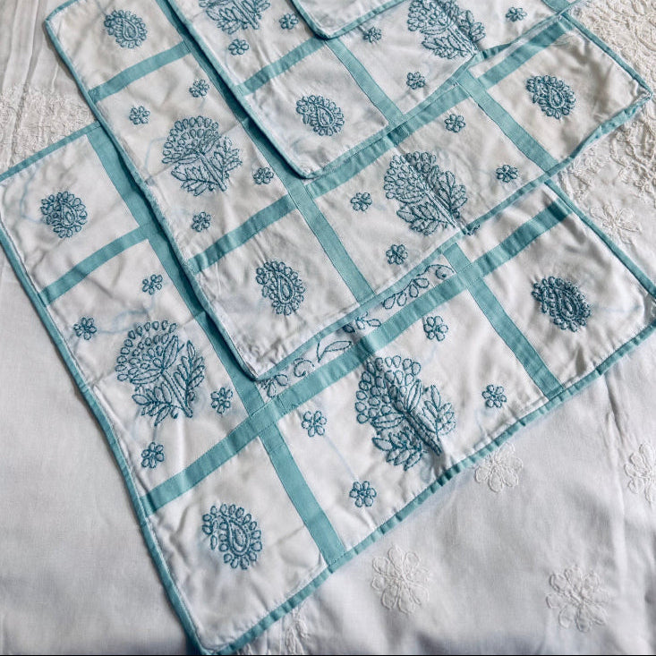 Elegant Chikankari Cushion Covers