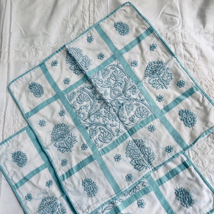 Elegant Chikankari Cushion Covers