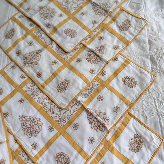 Elegant Chikankari Cushion Covers